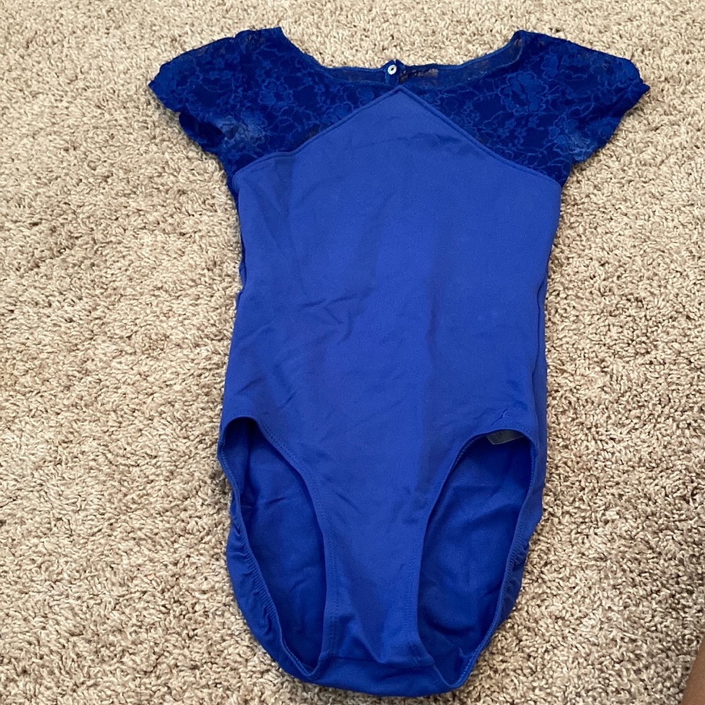 Royal blue ballet leotard. Size adult small.
